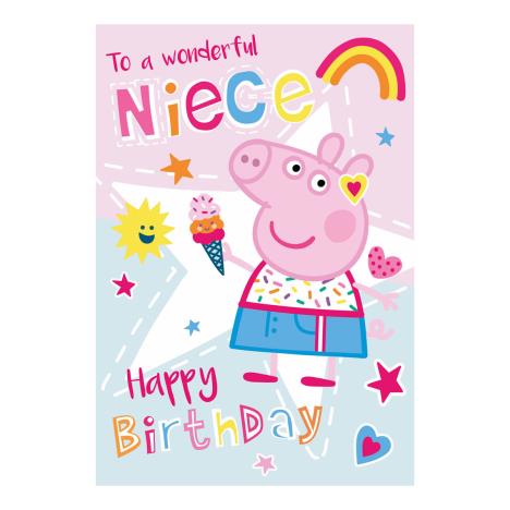 Niece Birthday Peppa Pig Birthday Card £1.99